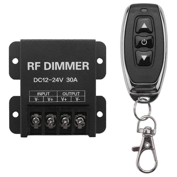 12V RF LED Dimmer Wireless Brightness 3 Keys Remote Controller DC 12V- 24V 30A 360W 720W for 5050 3