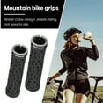 thumbnail image 5 of Toudaret Bicycle Handlebars Shock-absorbing Bicycle Grips 1 Pair Ergonomic Non-slip Bicycle Handlebar Grips with Plugs Shock-absorbing for Mountain, 5 of 8