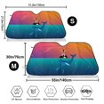 thumbnail image 3 of Uemuo Lighthouse and Whale Pattern Accordion Car Windshield Sun Shade, Foldable Reflective Sun Visor for Car, Reflector Windshield Sunshade-Medium, 3 of 7