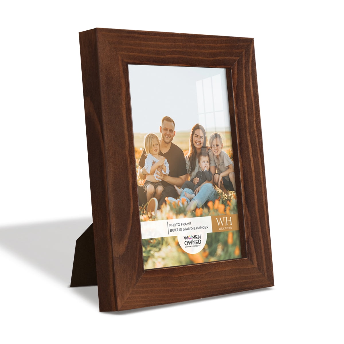 Woodgrain 3.5 in. x 5 in. Chestnut Picture Frame