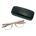 thumbnail image 1 of Gafas de lectura Fernando Anti Azul Liviano Cómodo Casual para ir de compras Juegos Gris Naranja 200 degree Gafas de lectura deportivas, 1 of 8