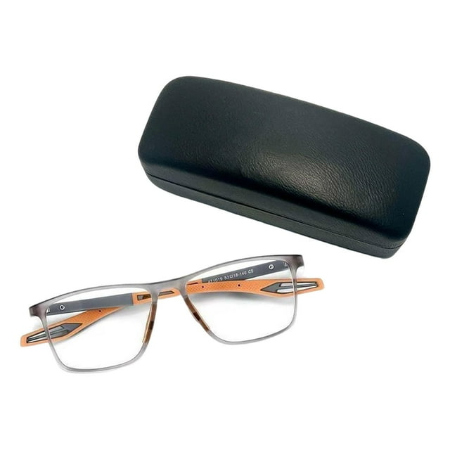 Gafas de lectura Fernando Anti Azul Liviano Cómodo Casual para ir de compras Juegos Gris Naranja 200 degree Gafas de lectura deportivas