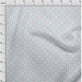 thumbnail image 3 of oneOone Cotton Jersey Blue Fabric Dot|Heart & Diamond Shape Geometric Dress Material Fabric Print Fabric By The Yard 58 Inch Wide, 3 of 4