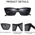 thumbnail image 4 of FEISEDY Square Cat Eye Sunglasses Vintage Cateye Frame UV400 Protection Sunglasses B2719, 4 of 7