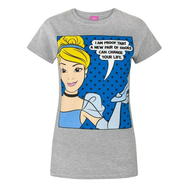 Disney Femmes Princesse Cendrillon Nouvelles Chaussures T-Shirt