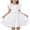 E036-White, variant on hengsof Cute Solid Color Summer Dress for Girls Stylish Ruffled Sleeve Casual Dress Versatile Everyday Children's Dress Ages 1-7