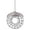 Silver, variant on Modern Industrial Black Metal Wire Cage Pendant Light Fixture, Adjustable Chain, Ideal for Kitchen, Dining Room, Living Room Decor