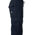 thumbnail image 3 of Ma Croix Mens Cargo Sweatpants Heavyweight Fleece Long Pants Multi Pockets, 3 of 5