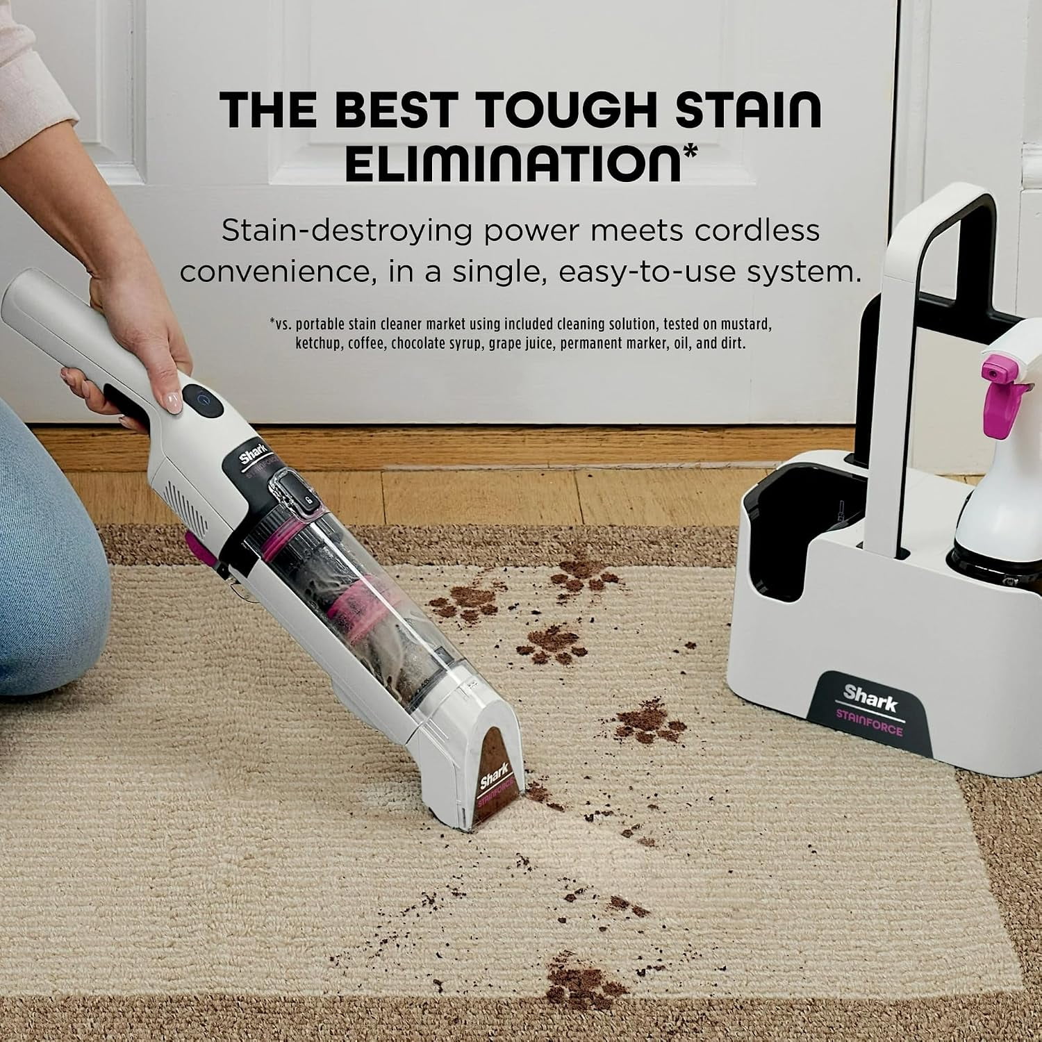 Shark StainForce HX100 Cordless Portable Stain & Odor Cleaner