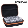thumbnail image 2 of Caja de almacenamiento para arte y artesanía de 15 rejillas, accesorios de pintura con bordado de diamantes, tanque de choque colgante, 2 of 5