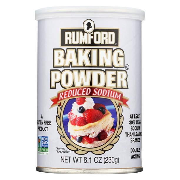 Rumford Baking Powder Reduced Sodium Case of 12 8.1 oz. Walmart