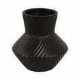 thumbnail image 4 of Sagebrook Home 8" Modern Totem Vase, Black, 4 of 8