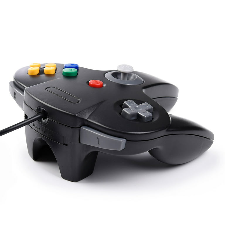 Retrolink Nintendo 64 Classic USB Enabled Wired Controller for PC and MAC,  Black