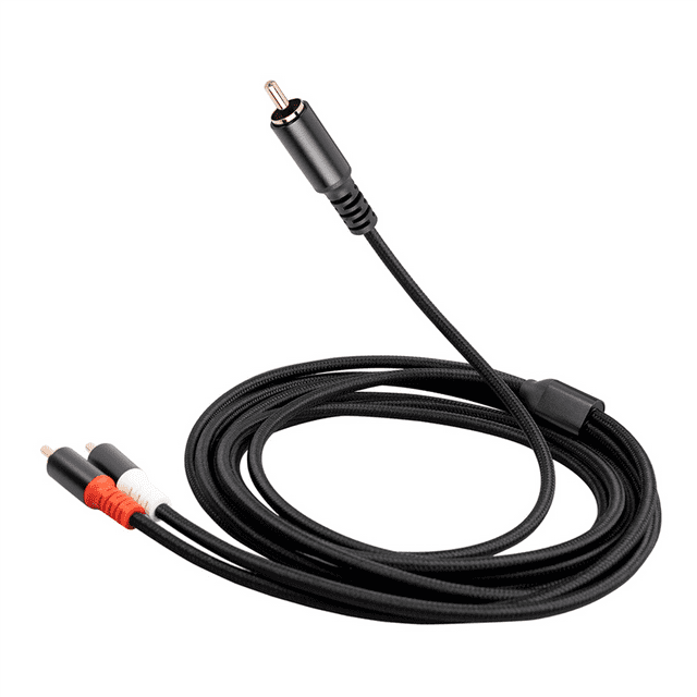 2X RCA Y Adapter Cable Subwoofer Y Cable 1X RCA To 2X RAC Audio Cable 1 Rca To 2 Rca Power Amplifier Audio Cable,1 Meter