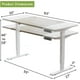 thumbnail image 3 of Radlove Electric Height Adjustable Standing Desk, 63x 30 Inches Stand Up Desk Workstation, Splice Board Home Office Computer Sta My Lux Decor Round, 3 of 6