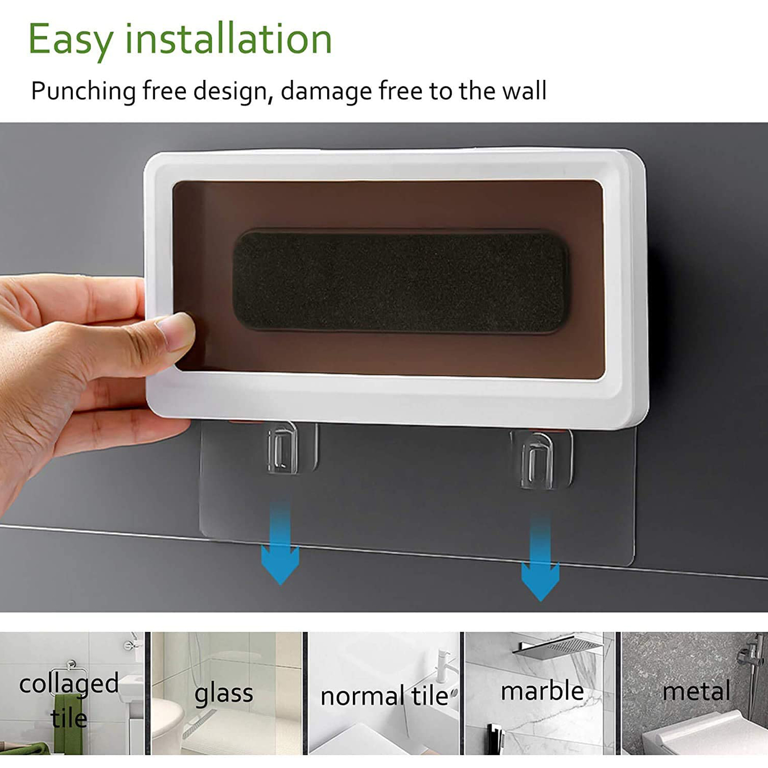 Shower Phone Holder Wall Mount Bathroom Phone Holder Waterproof Seal Punch Free Touchable Screen Phone Case Walmart Com Walmart Com