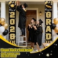 thumbnail image 2 of Graduation Porch Sign Class Of 2026 Banner Congrats Grad Door Banner Graduation Yard Sig for Home School Indoor Outdoor Party Supplies Black Design 3, 2 of 7