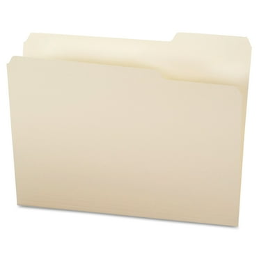 Office Impressions File Folders, 1/3 Cut Top Tab, Letter, Manila, 100/Box