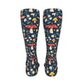 thumbnail image 6 of Yiaed Colorful Mushrooms Print Great elasticity Adult Stockings Sports socks for Men and Women-One Size, 6 of 8