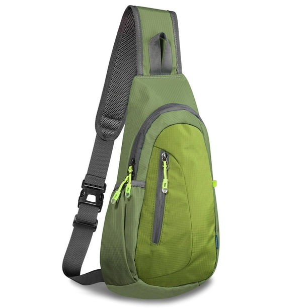 Bolsa tipo bandolera TITECOUGO ligera cruzada para mujeres y hombres verde militar