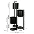 thumbnail image 3 of Metal Plant Stand, 6 Tier 6 Potted Indoor Flower Pot Stand Holder Shelf, Outdoor Foldable Decorative Storage Shelf Rack, 3 of 8
