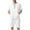 White, variant on LADIGASU Summer Men's Casual Solid Color Short Sleeved Lapel Drawstring Elastic Waist Set
