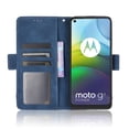 thumbnail image 3 of Case for Motorola MOTO G9 Power Cover Adjustable Detachable Card Holder Magnetic closure Leather Wallet Case - Blue, 3 of 5