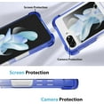 thumbnail image 5 of for Samsung Galaxy Z Flip 5 Case Crystal Gradient Clear Luxury Elegant Magnetic Case [Support for Magsafe] Camera Protector Soft TPU Shockproof Protective Galaxy Z Flip 5 Case -Blue Purple, 5 of 11