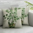 thumbnail image 3 of Nawypu  Green Plants Decorative Throw Pillow Covers, Green Leaves Throw Cushion Case,Double-Side Printed Pillowcases for Sofa and Living Room, 20x20 Inches, 3 of 5