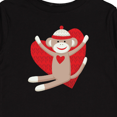 thumbnail image 4 of Inktastic Hug Sock Monkey Boys or Girls Long Sleeve Toddler T-Shirt, 4 of 5