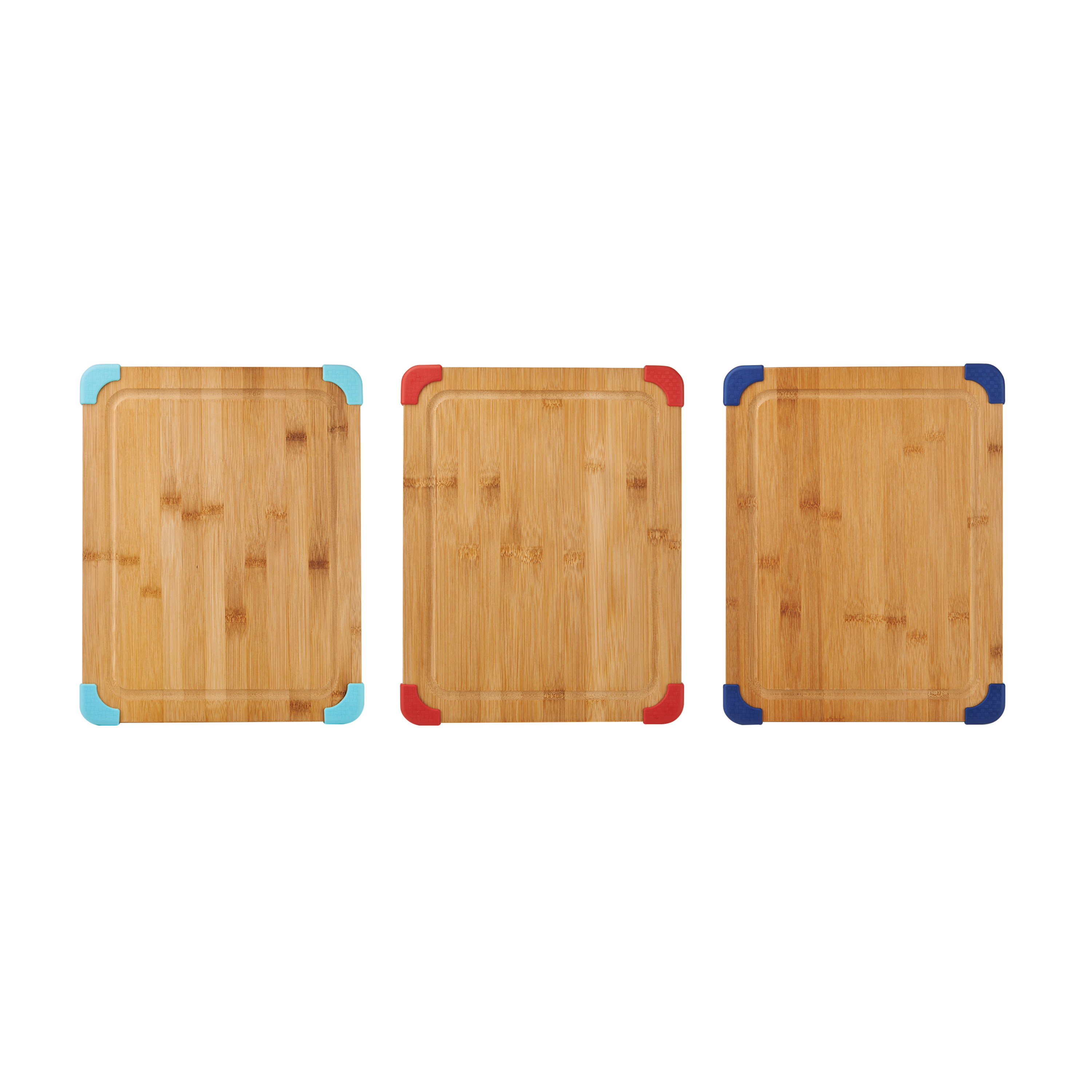 Farberware 11-inch x 14-inch Thick Bamboo Cutting Board with Nonslip Corners, Store Only Item, Assorted Colors, 1 Only - image 3 of 10