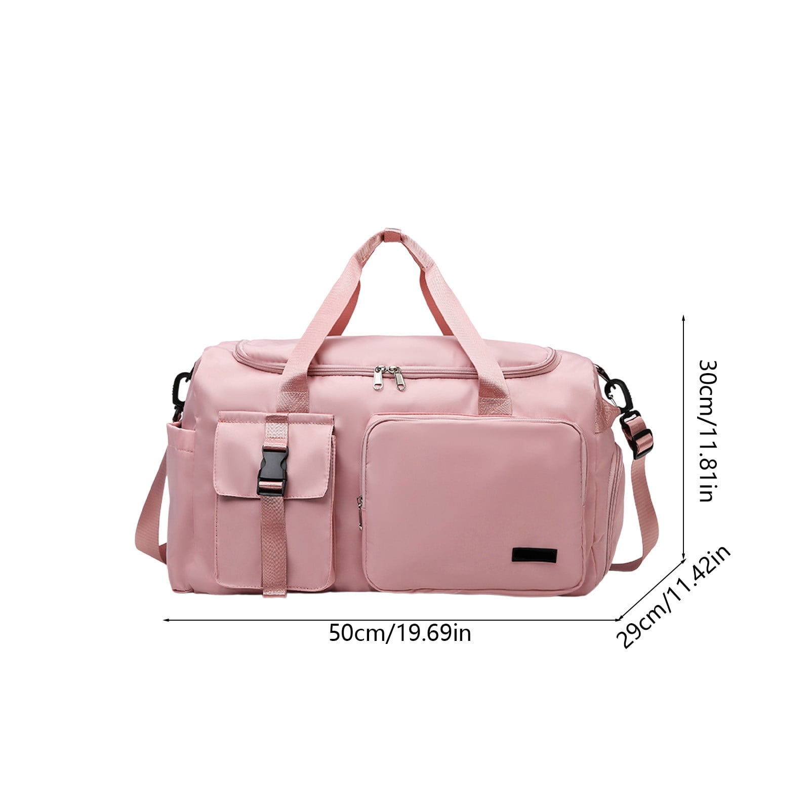 Large Capacity Gym Duffle Bag for Women - Lightweight Sports Travel Duffel for Workout, Training, Weekend Trip & Travel, Pink
