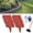 10 Pcs Red, variant on 2026 New Imitation Stone Garden Fence, No Dig Landscape Edging Border, Plastic Interlocking Flower Bed Edging Borders Stone for DIY Outdoor Patio Balcony Yard Landscaping