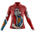 thumbnail image 1 of Chandail de Cyclisme à Manches Longues Superman Père Noël pour Femmes - TTP, 1 of 3