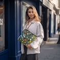 thumbnail image 6 of FORMRS 13-13.3 inch Laptop Sleeve Case Soft Carrying Quilted Computer Bag Cover, Green Floral Garden, 6 of 7