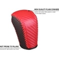 thumbnail image 3 of YISITIAN Carbon Fiber Car Gear Shift Knob Cover,Leather Vehicle Stick Shifting Protector with Needle & Thread,Stylish Auto Shifter Knob Guard,Compatible with Inspire Crider Integra (Red) CJ919-49938, 3 of 6