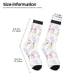 thumbnail image 2 of Uemuo Hand Drawn Rabbit Printed Kids Boys Socks Seamless Crew Socks Crazy Funny Athletic Sport Socks for Children, 2 of 6