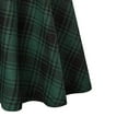 thumbnail image 4 of Idoravan Women's Basic Versatile Skirt Clearance Women Fashion Plaid Printing With Buttons Vintage High Waist Pleated Skirt, 4 of 4