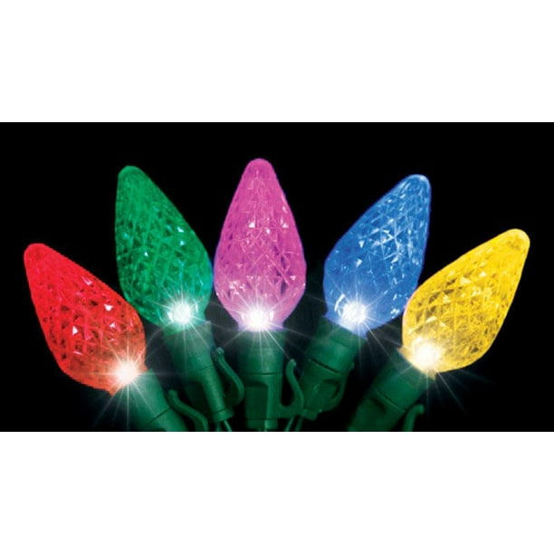 Celebrations 4001193S02AC Platinum LED C9 Light Set, Multicolored, 74