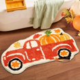 thumbnail image 4 of Seasonal Pumpkin Bath Rug Non Slip Microfiber for Thanksgiving Celebrations, 4 of 10