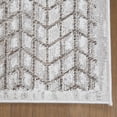 thumbnail image 3 of Luxe Weavers Geometric Chevron Mushroom 2x7 Runner Rug, 3 of 9