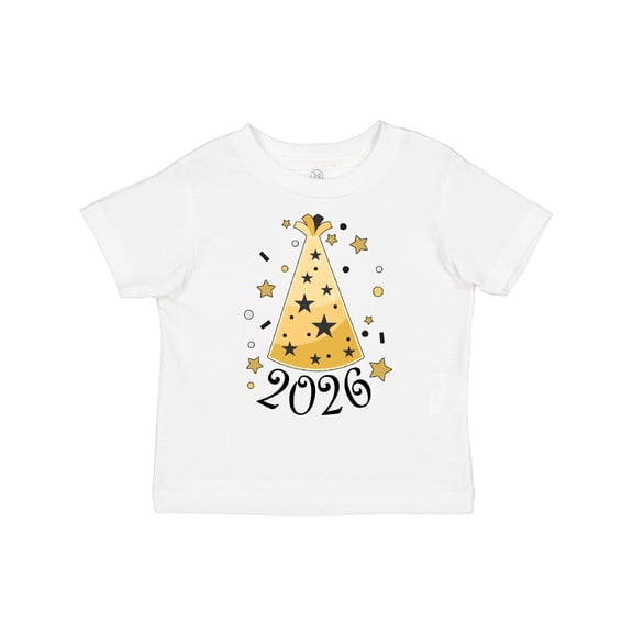 Inktastic New Year 2026 Party Hat Boys or Girls Toddler T-Shirt