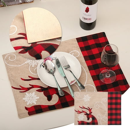 

Fjofpr Hot Christmas Table Christmas Table Runner Table Mat Decorations Christmas Day Gifts