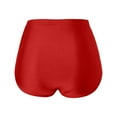 thumbnail image 5 of Linfrsh Women Strappy High Cut Bikini Bottom Full Coverage Bathing Suit Bottoms Swimsuit Bottom Plus Size Bikini Bottom Red,2XL, 5 of 5