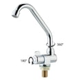 thumbnail image 3 of Foldable RV Faucet Rotating Single Handle Deck/Wall Mounted RV Kitchen Faucet, 3 of 8