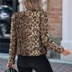 thumbnail image 5 of Blazer con Estampado de Guepardo para Mujer, Chaqueta de Leopardo, Chaqueta de Trabajo de Larga Marrón L, 5 of 10