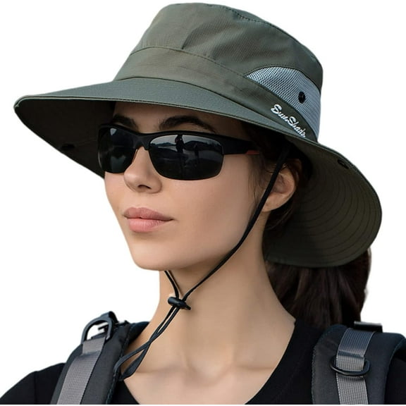 YooGuoGuo Women Fishing Sun Hat Men Summer UV Protection Bucket Hats Mesh Ventilated Outdoor Hiking Gardening Beach Lawn Hat