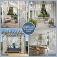 thumbnail image 5 of Coastal Ocean Outdoor Curtains for Patio Waterproof,Windproof Privacy Curtains with Weighted Bottom,Vintage Coral Starfish Shell Seahorse Outside Drapes for Picnic Garage Yard Cabana 54"x84" 1 Panel, 5 of 8