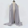 thumbnail image 3 of Hontri Shawls and Wraps Women's Soft Solid Color Shawl Baotou Pearl Chiffon Shawl, 3 of 3