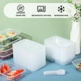 thumbnail image 3 of NOGIS 20 Sets Reusable Snack Containers With Lids,16 OZ Double Compartment Condiment Snack Pack Containers for Home Travel Outdoor School, 3 of 7
